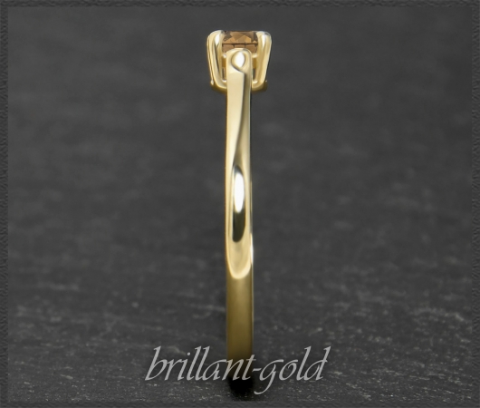 Brillant Solitär 585 Gold Ring 0,29ct, VVS2